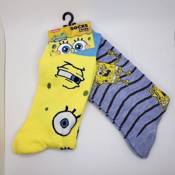 Spongebob Square pants crew socks - Picture 1 of 5